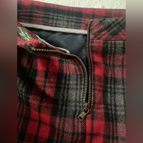 Vintage Eddie Bauer Plaid Tartan Wool Academia Mini Skirt Fall Winter Size 10 - Picture 3 of 10